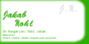 jakab mohl business card